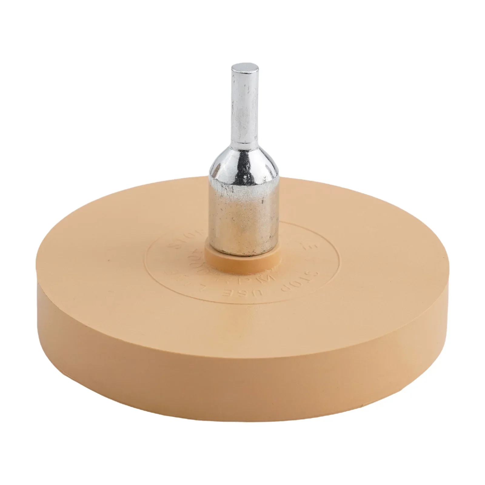 Secure And Easy To Use 88mm Rubber Eraser Caramel Wheel With Drill Arbor Attachment Smooth Stripe Removal Process