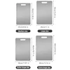 3PCS Stainless Steel Cutting Board - Heavy Duty Double-Sided Chopping Board for Meat, Vegetables, Dough Kneading & Kitchen Prep 6