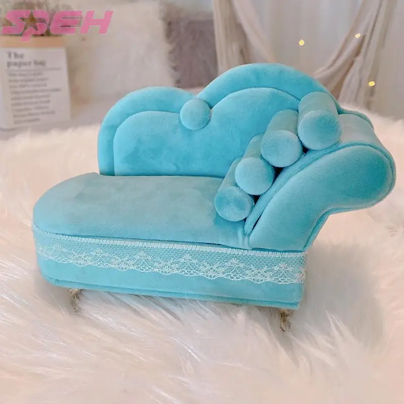 

Velvet lace mini furniture sofa cloth art jewelry box jewelry boxes gifts gifts