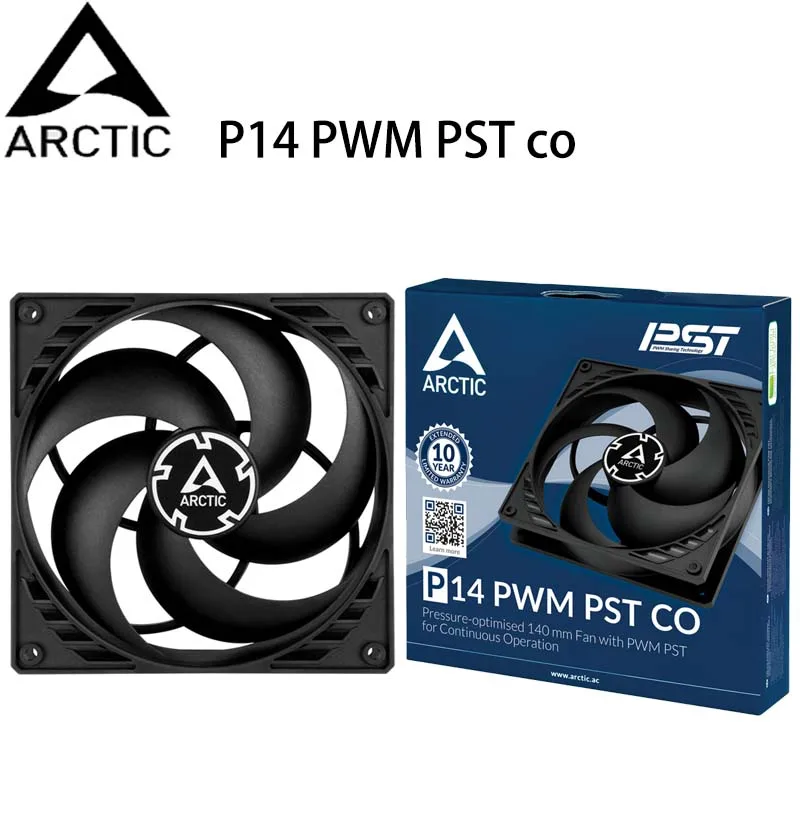 ARCTIC P14 PWM PST CO - Pressure-optimised 140 mm Fan with PWM & PST (PWM  Sharing Technology) for Continuous Operation