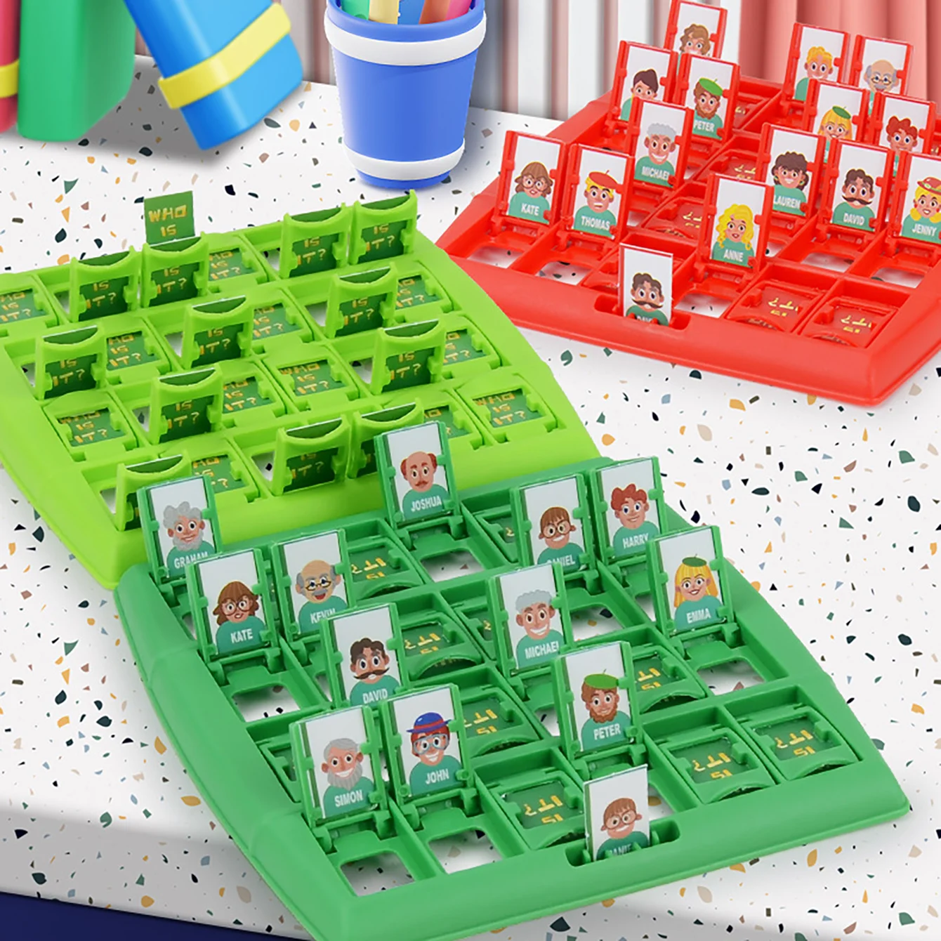 Family Guessing Board Game Who Am I Classic Toys Memory Training Parent Child Leisure Time Party Puzzle Games For Kids 2