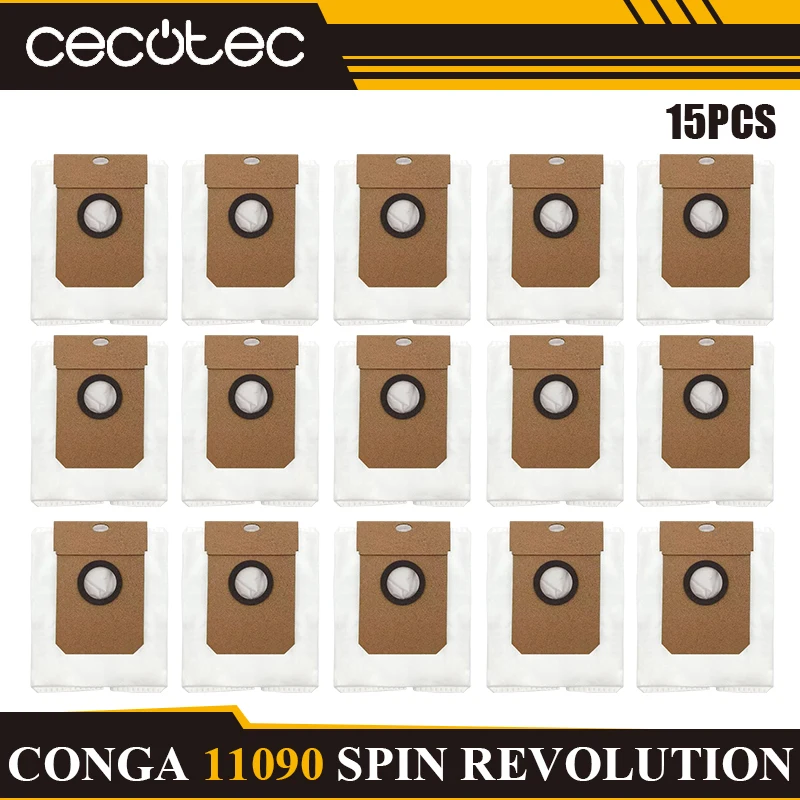 Cecotec Conga Enhanced Cleaning Kit: Main Brush, Side Brush, HEPA Filter, Mop, Dust Bag Replacement Set