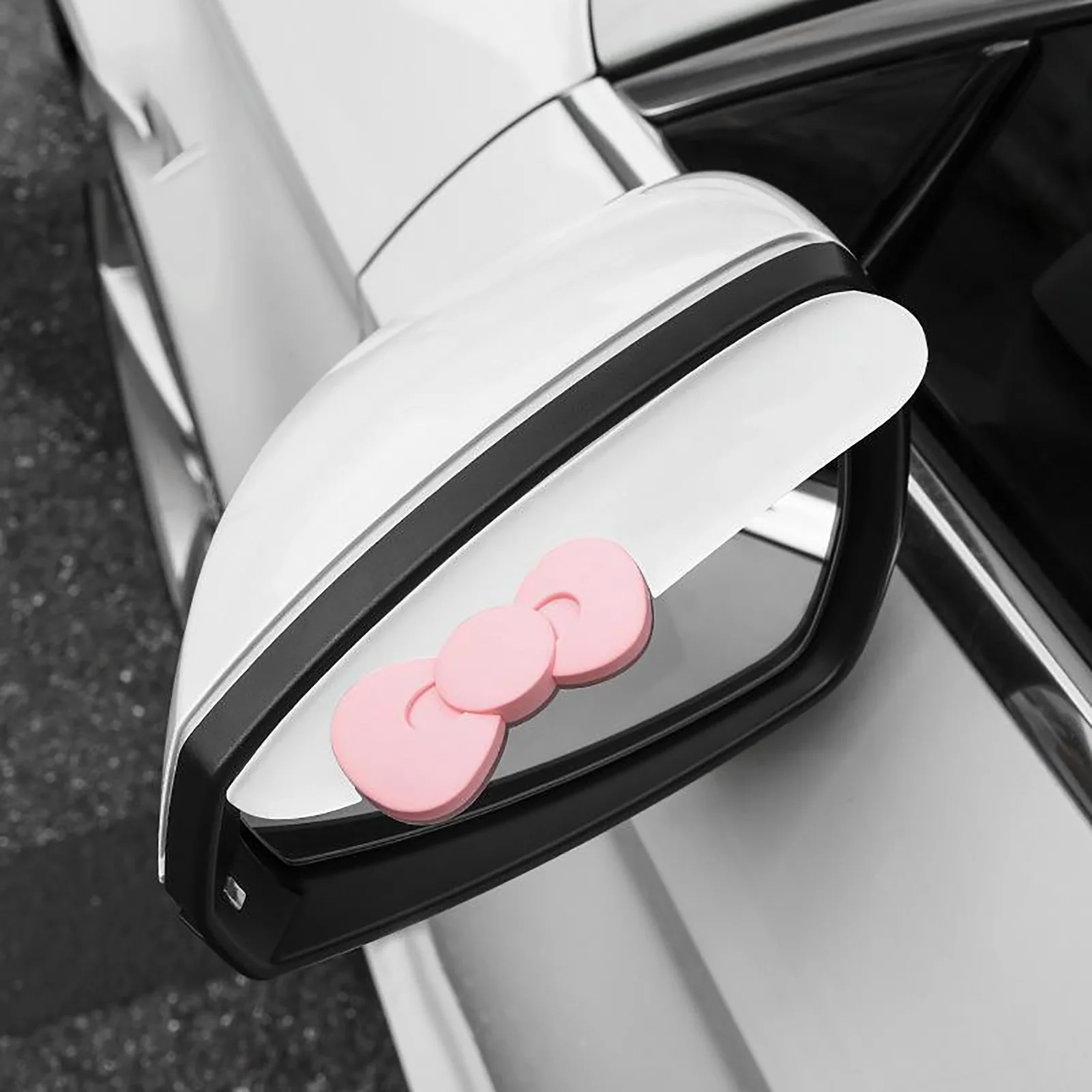 Rear View Mirror Rain Block Cartoon Cute PVC Wing Mirror Eyebrow Cover Trim Side Rearview Side Water Block