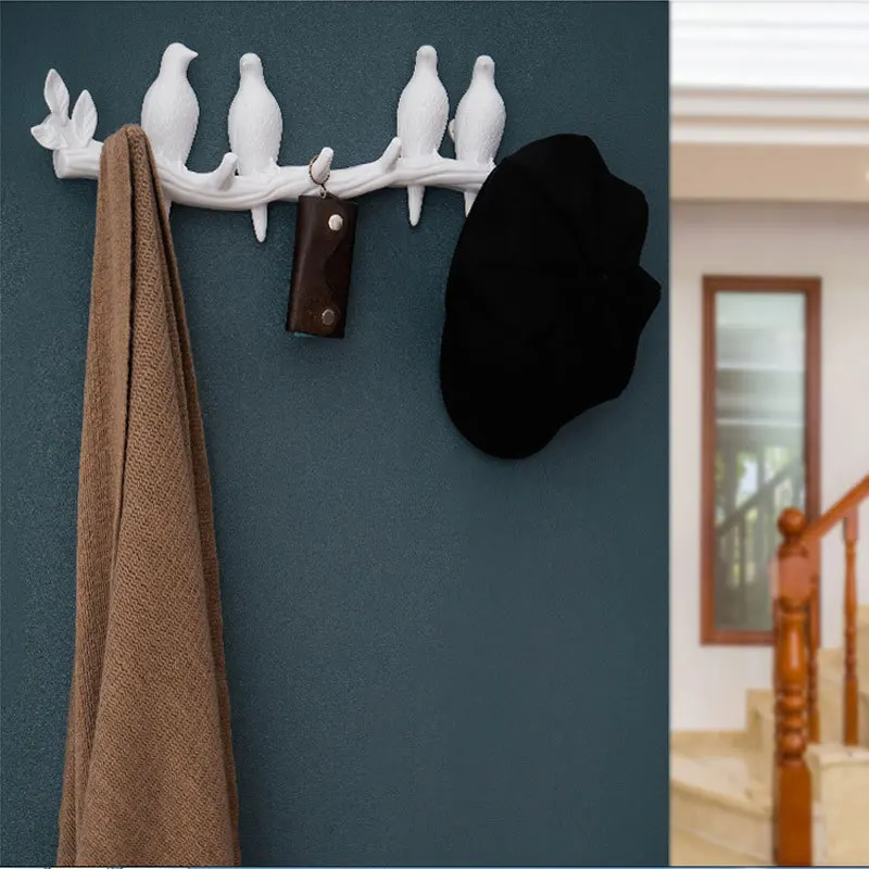 Bird Wall Hooks Nordic Style Door Accerssories Coat Hook Towel Hat Key Handbag Holder for Home Living Room Bathroom Decoration 5