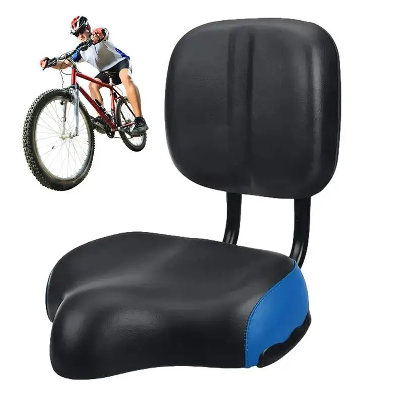 

Велосипедное седло со спинкой, удобное седло оверсайз с подставкой для спинки, мягкая спинка, регулируемое седло для горного велосипеда