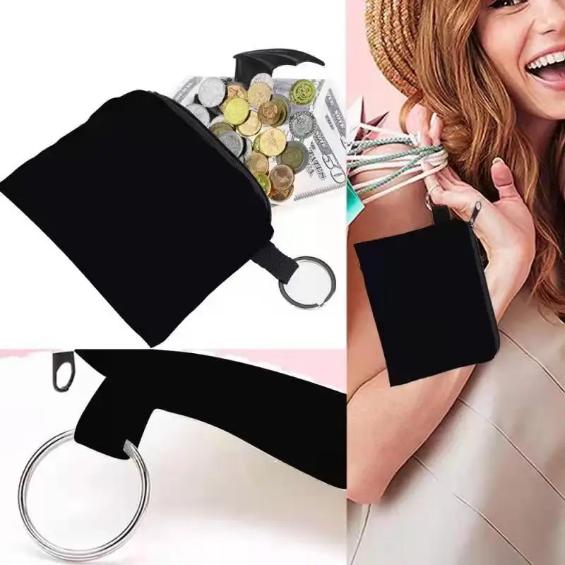 Coin Purse Canvas Bag Zipper Coin Key Bag Money Pocket Women Men Hand-held Small Wallet coin purse coin wallet change bag