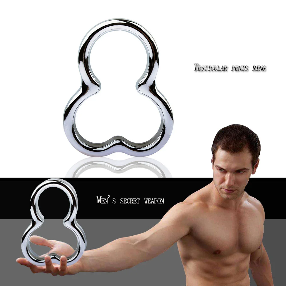 

Metal Sex Cock Rings Male Penis Exercise Delay Ejaculation Stretcher Scrotal Ring Restraint Cockrings Erotic Chastity Devices L1