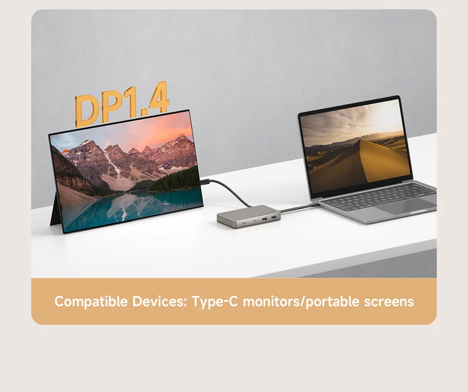 Hagibis USB4 7-in-1 Docking Station (40Gbps, 8K/60Hz)