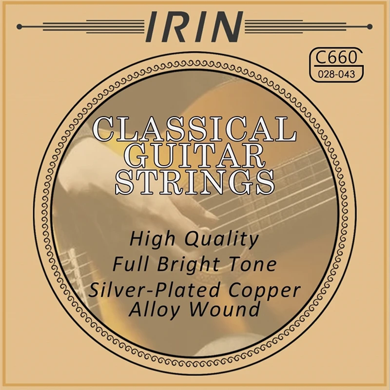 IRIN Set of 6 Nylon Guitar Strings - Classic Guitar Instrument Accessories