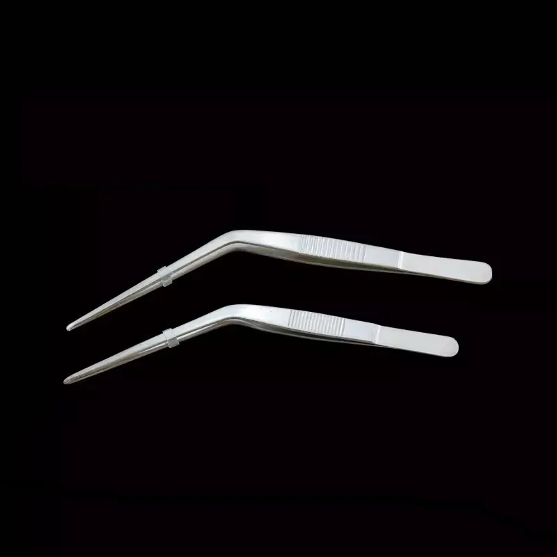 

Medical Ear Dressing Forceps Wax Earpicker Removal Angled Clamp Clip Nasal Curved Earwax Clip Remover Tweezers Cocktail Tool