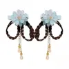 2 Pcs/Set Children Cute Chinese Style Wig Pendant Flower Hair Clips Girls Lovely Sweet Barrettes Hairpins Kids Hair Accessories 6