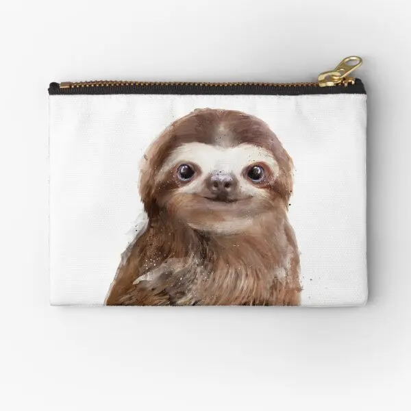 

Little Sloth Zipper Pouches Key Bag Panties Pocket Men Women Wallet Packaging Money Socks Cosmetic Underwear Pure Small Coin