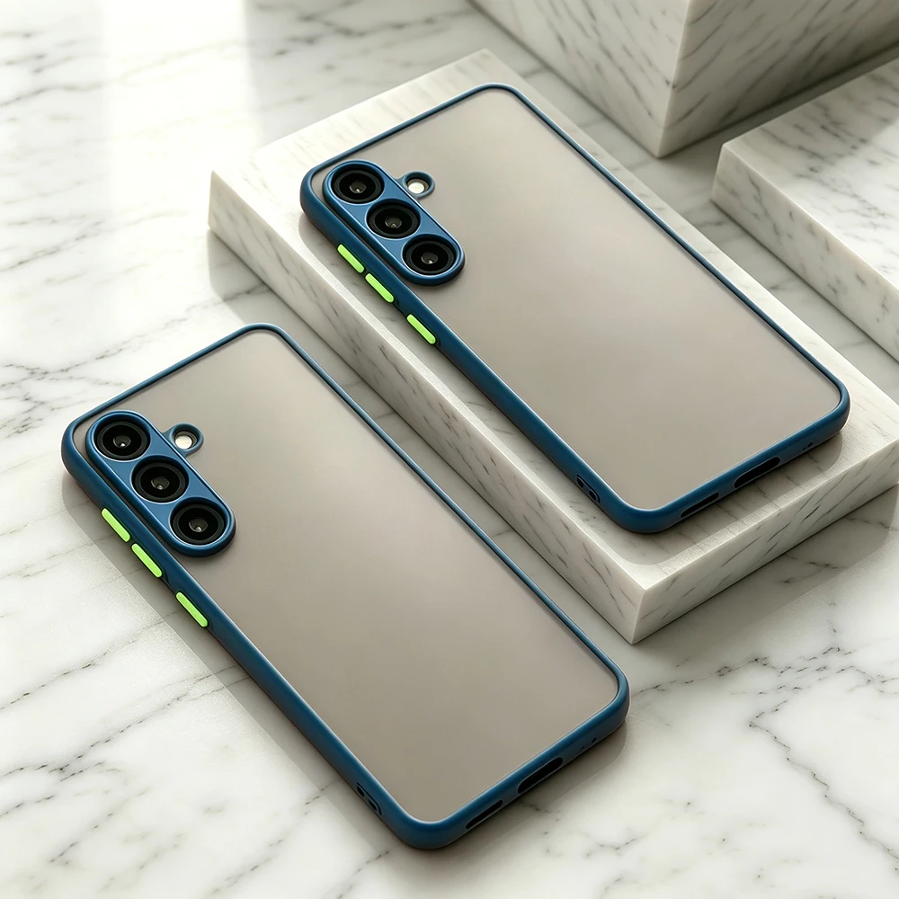 Luxury Translucent Shockproof Phone Case - Ultra Thin Matte Cover