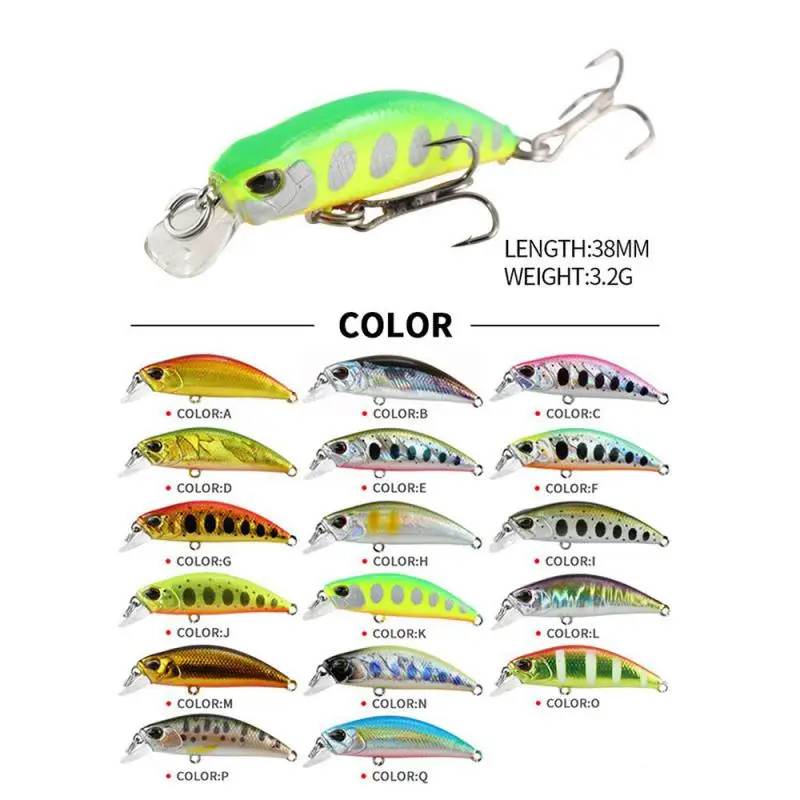 38MM 3.2G Mini Japan Model Sinking Minnow Fishing Lures Jerkbaits Peche Artificial Bait Wobbler Lure for Trout Bass Carp fishing lure