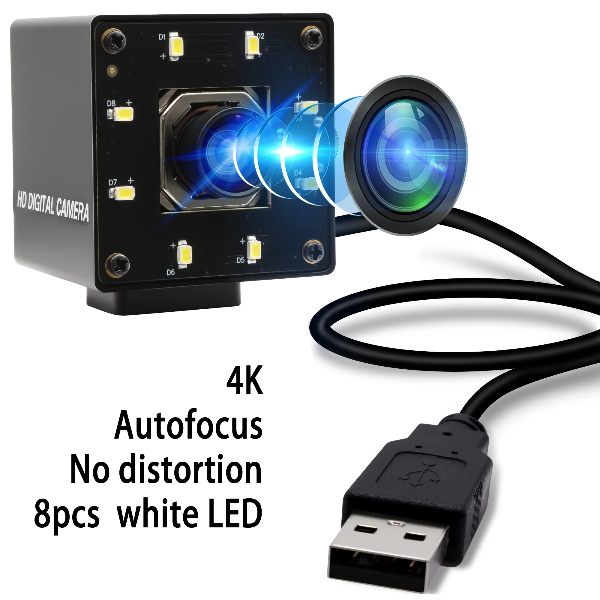 ELP-4K-Mini-USB-Webcam-Autofocus-Sony-Sensor-No-Distortion-with-8-PCS ...