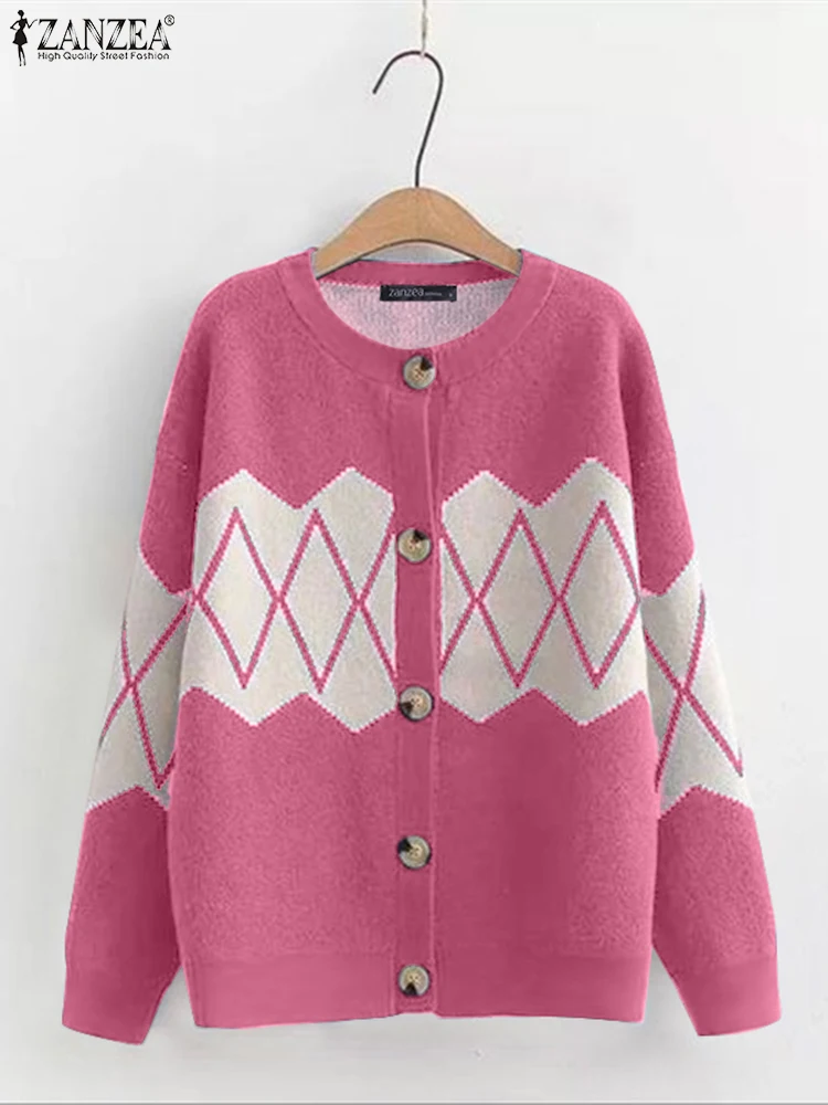 Polyester Long Sleeve Cardigan for Women Autumn Winter