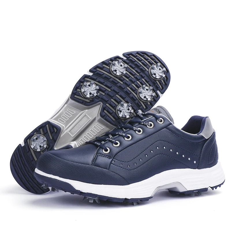 

Men Professional Large Size 47 48 49 Nails Golf Sport Shoes Leather Mens Top Quality Spikes Golf Training Grass Jogging Shoes