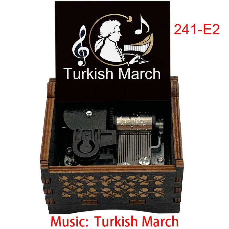 Mozart Rondo Alla Turca Turkish March Mechanical Music box 18 note for Teens Kids Birthday Christmas New Year Gift