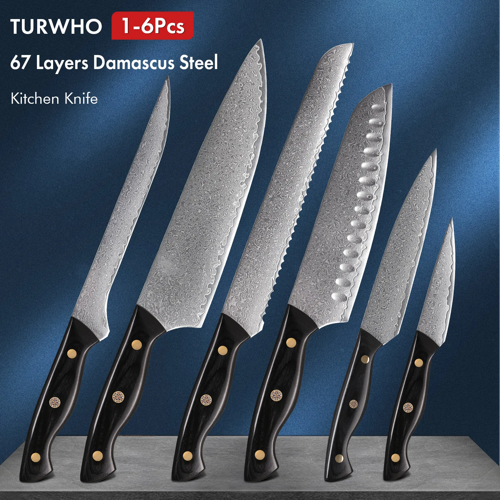 XITUO stainless steel kitchen knives set Japanese chef knife Damascus steel  Pattern Utility Paring Santoku Slicing knife Health - AliExpress