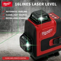 Milwaukee Laser Level Green 16 Lines 4D Self Leveling 360 Horizontal And Vertical Super Powerful Laser level Beam Construction 2