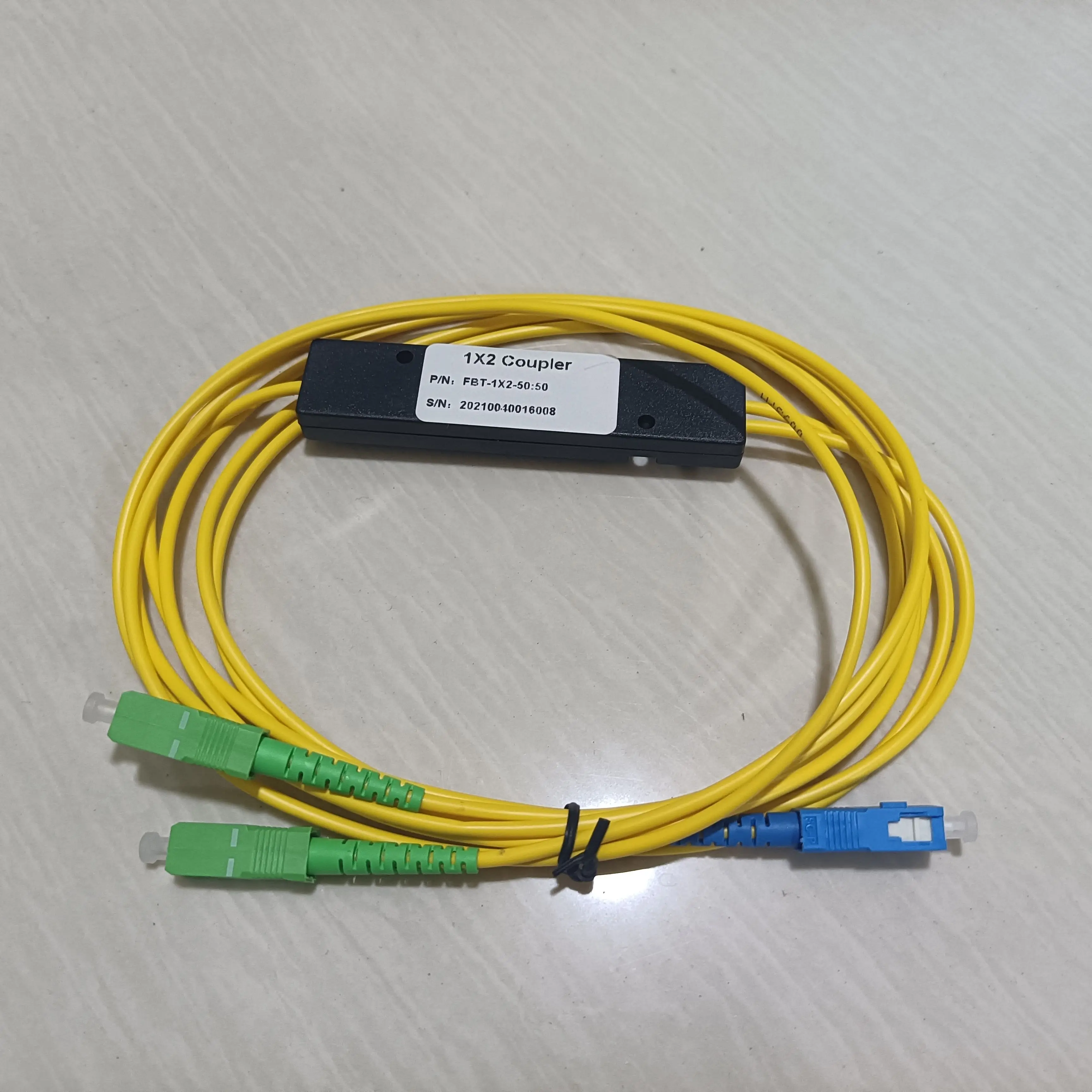 Duke 10pcs/lot  PLC Singlemode Fiber Optical Splitter FTTH PLC Fabrica Esse Splitter Box SM PLC 1X2 SC/UPC SC/APC