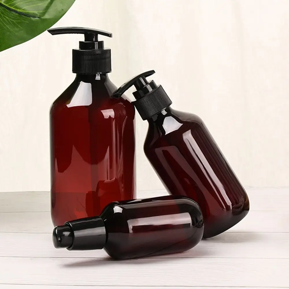 Soap Dispenser Shampoo Shower Gel Brown Pump Container Hand Sanitizer Soap Dispenser 100ml-500ml Liquid Storage Container Home Bath Supplies soap dispenser,soap pump,soap dispenser head,wall mounted dispenser,shower dispenser,shampoo bottles