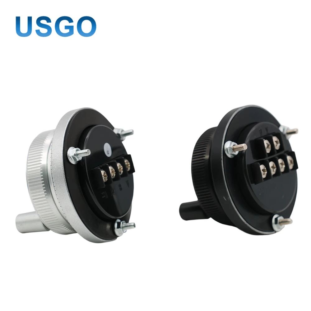 USGO CNC 펄서 핸드휠 5/12/24V 4/6핀 펄스 100 수동 펄스 발생기 핸드 휠 CNC 머신 60mm 로터리 엔코더