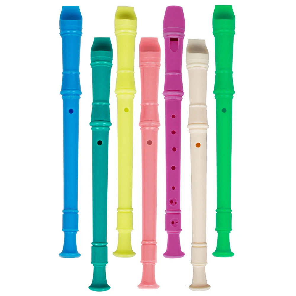 6/8 Hole Long Flute Clarinet ABS Musical Instrument Music Education with Cleaning Stick for Children Kids for Beginner