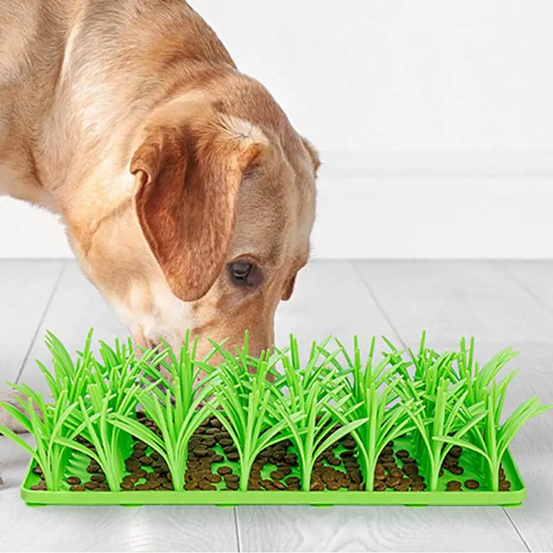 Grass Snuffle Pad For Dogs Silicone Snuffle Grass Pad Silicone Mats For Cats Non-Slip Large Medium Small