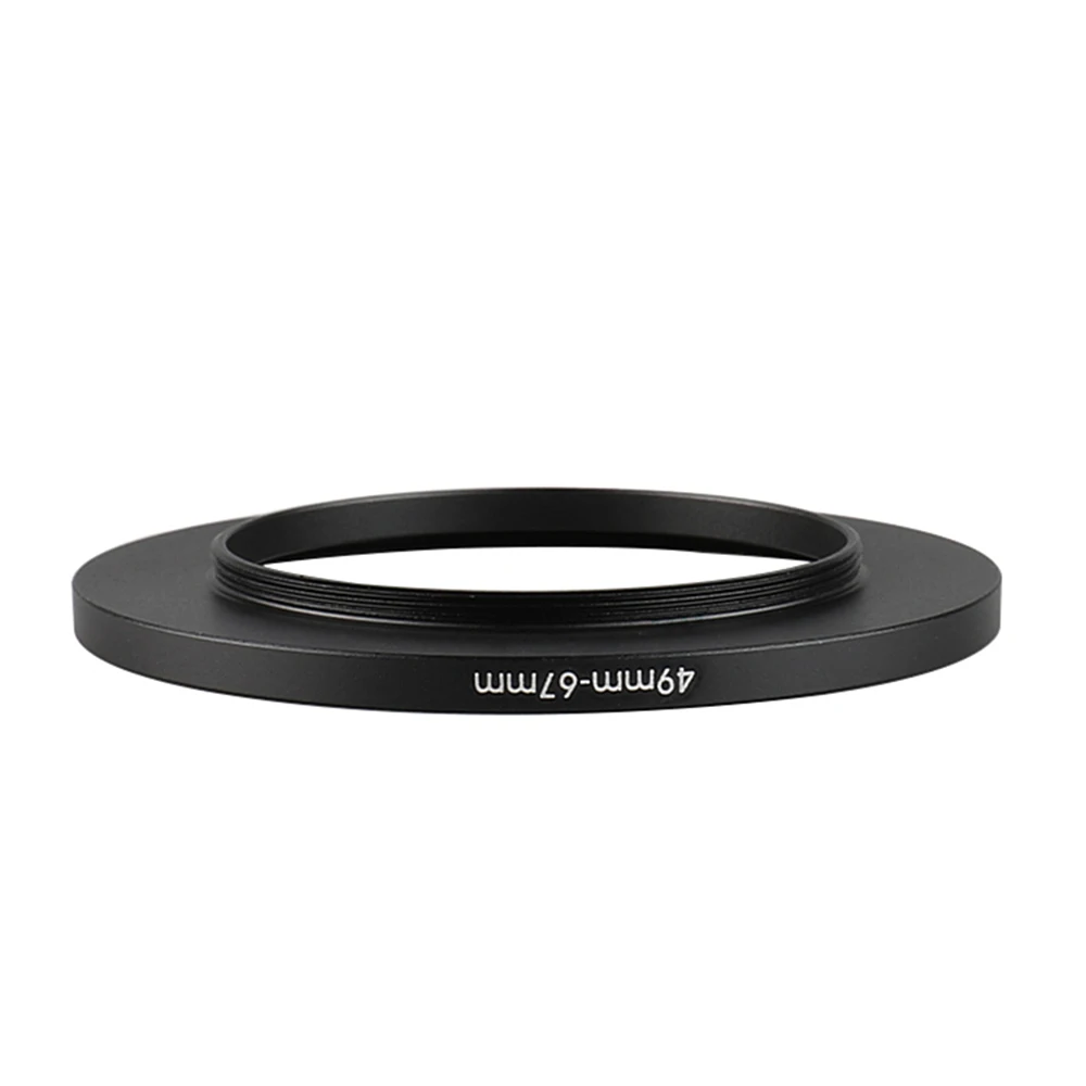 Anillo de filtro de aumento negro de aluminio, adaptador de lente para Canon, Nikon, Sony, DSLR, 49mm-67mm, 49-67mm, 49 a 67mm