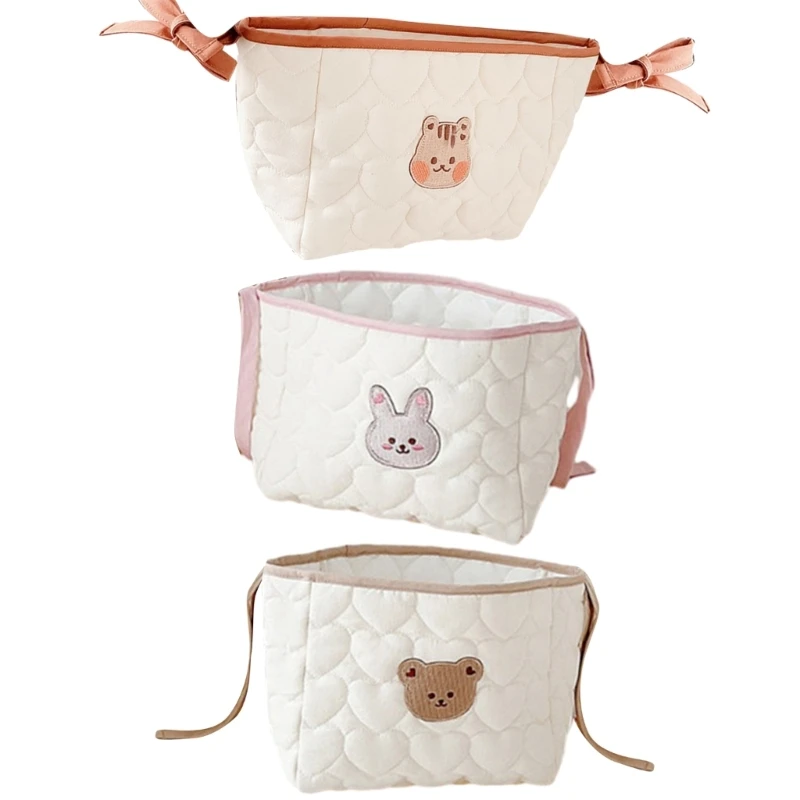 

Cartoon Animal Embroidered Baby Stroller Storage Bag Nappy for Toddlers