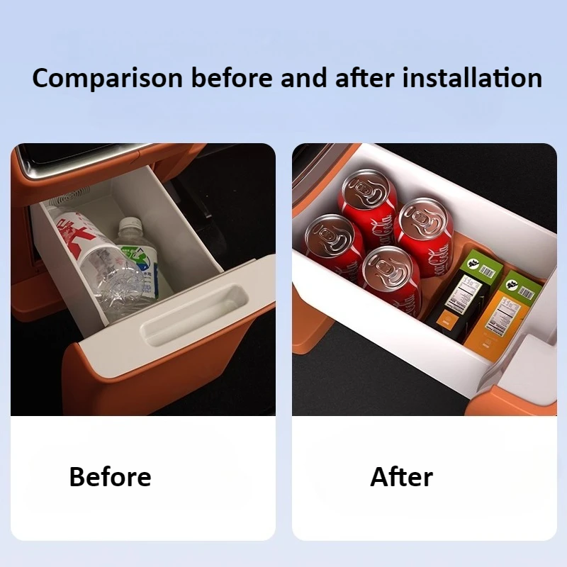 For AITO 8 M8/M7 SERES 7 2025 2026 Car Rear Row Refrigerator Anti-slip Silicone Pad Waterproof Organizer Box Partition Storage detail image 2