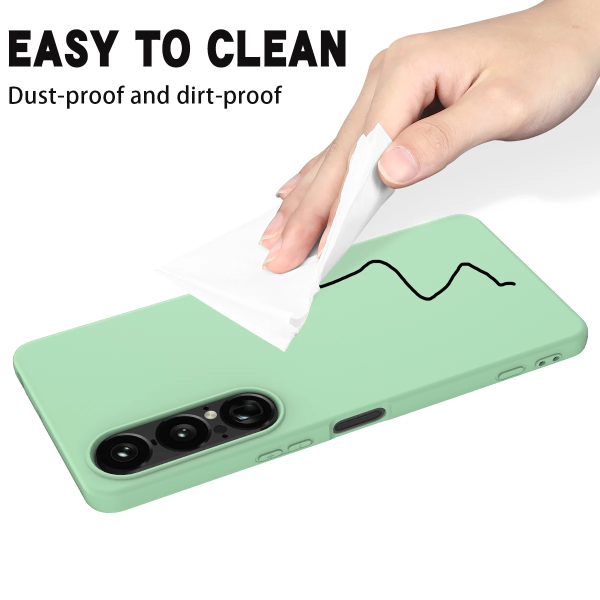 Shockproof Soft Liquid Silicone Slim Phone Case with Lanyard and Retail Package
