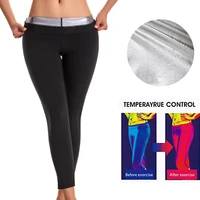 Pantalon de Sauna pour femmes, modelant le corps, perte de poids, amincissant, entraîneur de taille, ventre chaud, Leggings thermiques, entraînement, gymnastique 2