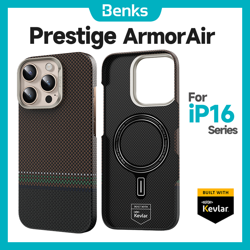 Benks Magnetic Prestige ArmorAir Case Built with Kevlar Aramid for IPhone 16 Pro Max Ultra-thin Phone Cover Minimalist Style