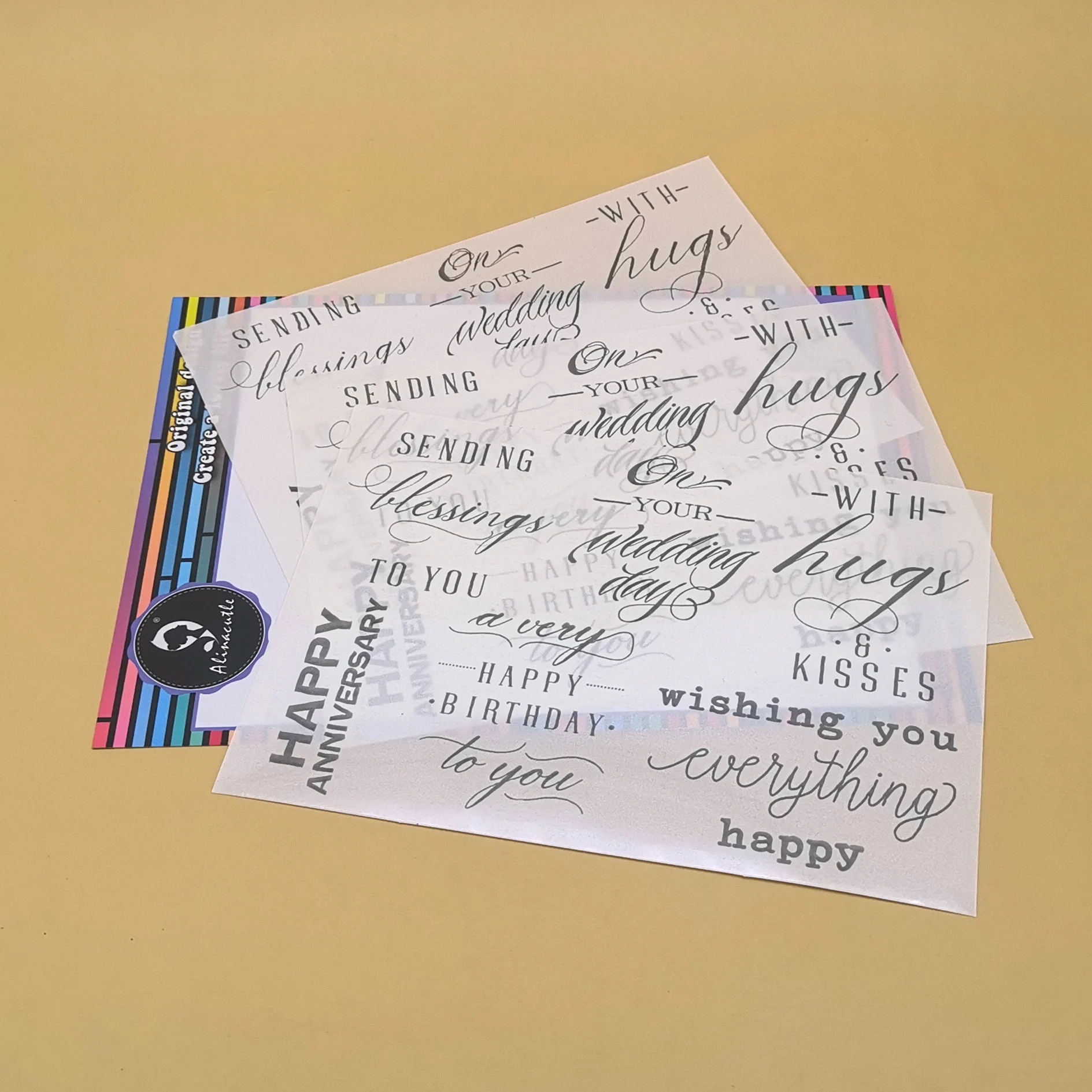 Description Picture 5 of itemRefinement Sticker Transfer Sheets Foil Transfer Paper Embossing Powder add Glitter Transfer Paper Sheets