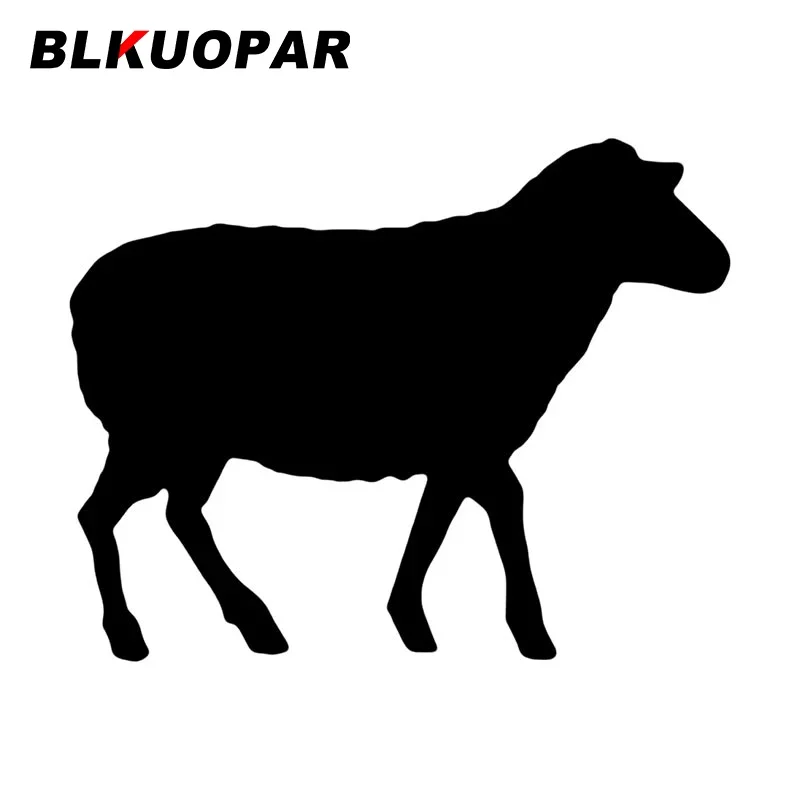 

Автомобильная наклейка BLKUOPAR в виде овец, Солнцезащитная индивидуальная наклейка для домов на колесах, водонепроницаемая декоративная наклейка для кондиционера воздуха, окон, фургона, автомобильная этикетка