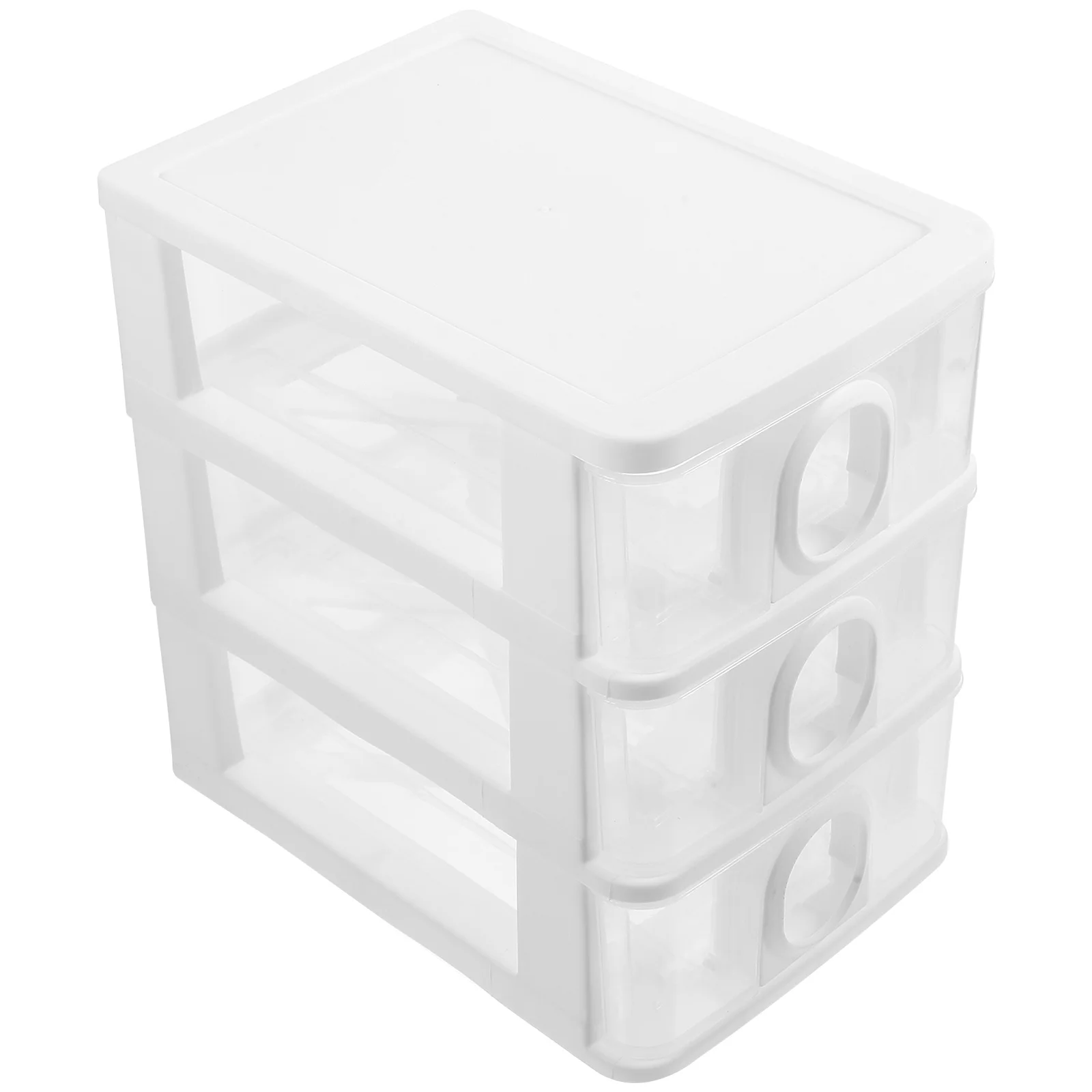 

Drawer Storage Cabinet Lockers Desktop Organizer with Drawers Stationary Make up for Plastic File Office