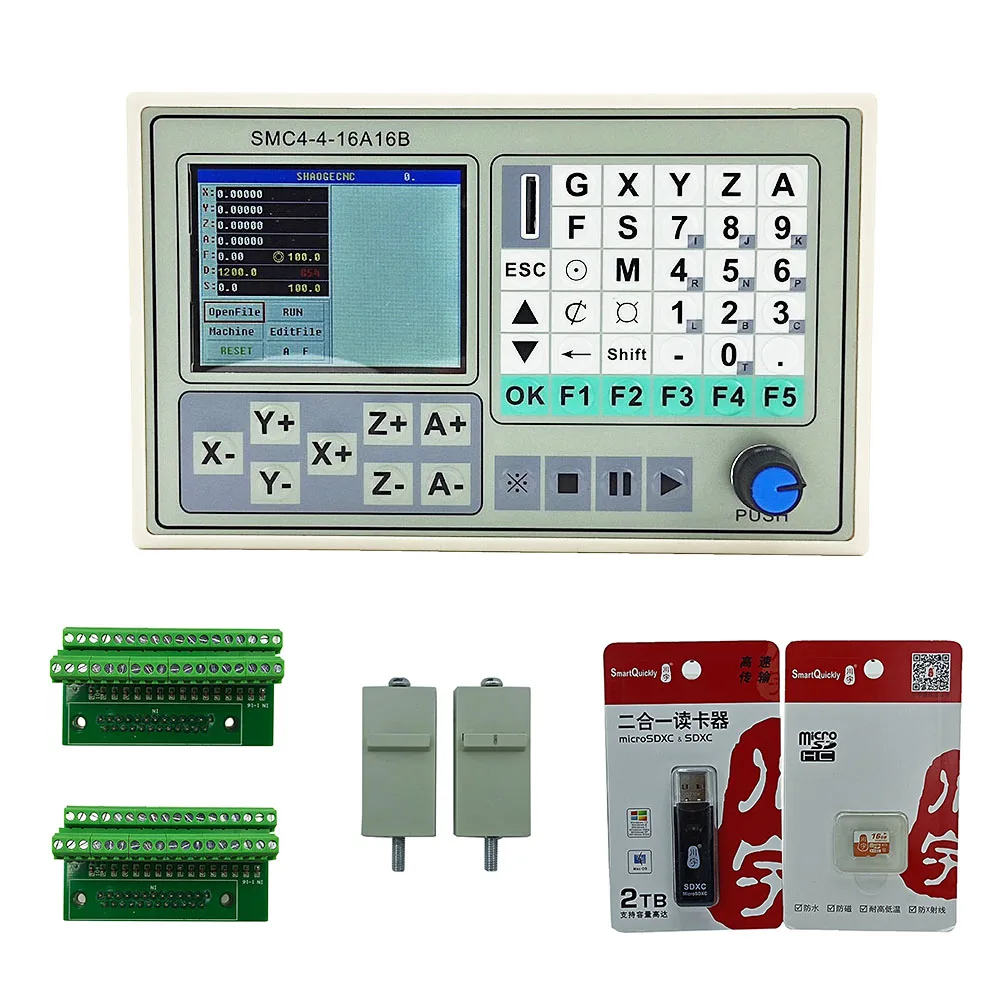 Controller Cnc Smc4-4-16A16B Controller Offline 50Khz Cnc 4 Achsen Breakout Board Carving Gravur Maschine Control System Karte