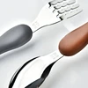 Tableware Cartoon Kids Spoon Fork Set Dessert Spoon for Children Fork Baby Gadgets Feed Kid Children's Cutlery for Kids Boxless 3
