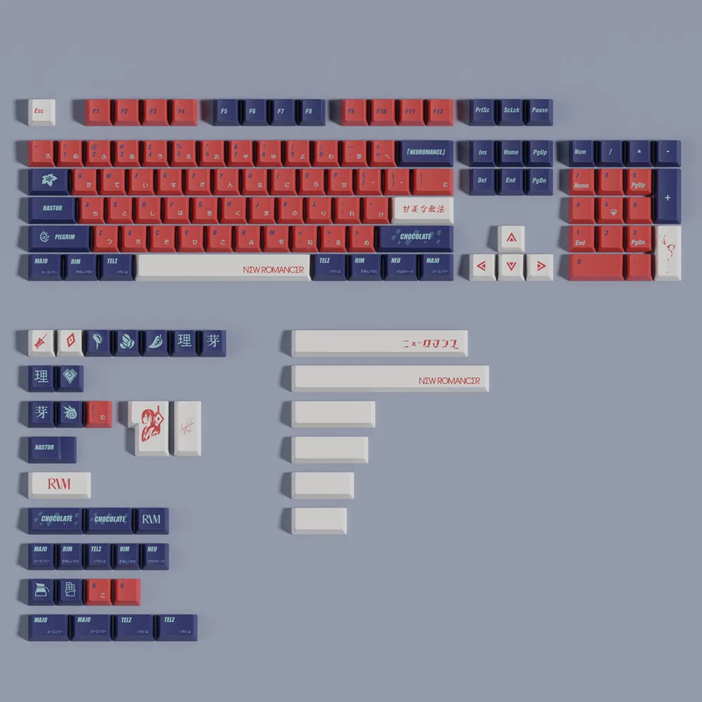 

Bnot Theme Keycap PBT 142 Keys Japanese Red Cherry Profile 5 Side DYE Sublimation Custom Keycaps For Mechanical Keyboard