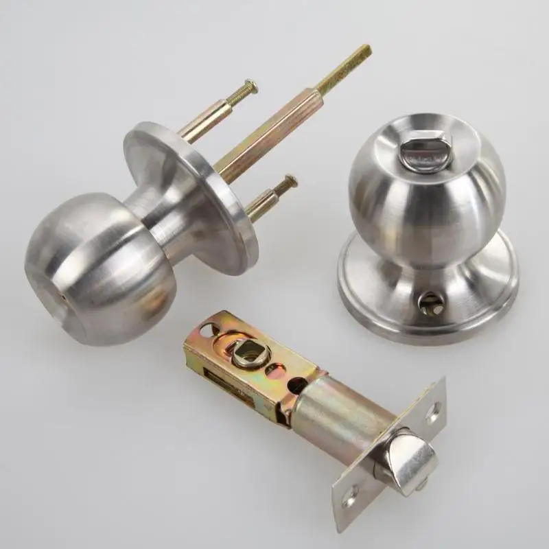 Door Knobs Stainless Steel Round Internal Entrance Passage