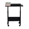 Removable P2 15MM Chipboard & Steel Side Table with Baffle Black 6