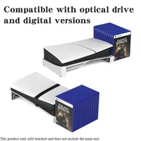Support horizontal pour console PS5 Slim & Pro, compatible avec les éditions disque et numérique de PlayStation 5 Slim/Pro, capacité de 12 jeux. 3