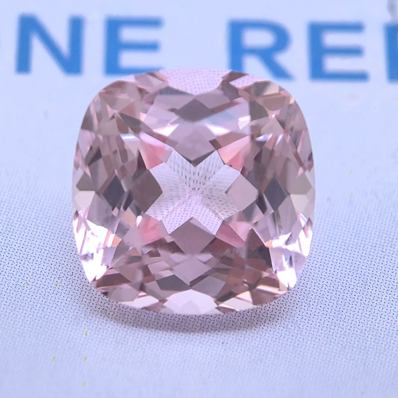 Lab Grown Sapphire Sakura Pink Color Square Cushion VVS1 Charms Beads Diy Jewelry Making Material Selectable AGL Certificate
