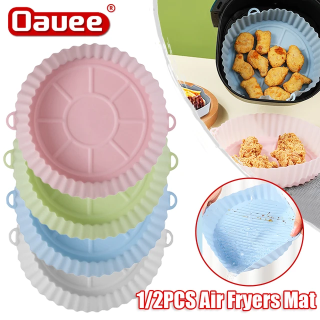 Dropship 2 Pcs Food Grade Silicone Easy Cleaning Air Fryer Liners