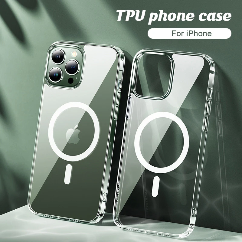 Magnetic Protective Case For Iphone 14 Pro Max Case Transparent Phone Cover For Iphone 13 12 11 Pro Max 14 pro X XR XS MAX Case iphone xr clear case