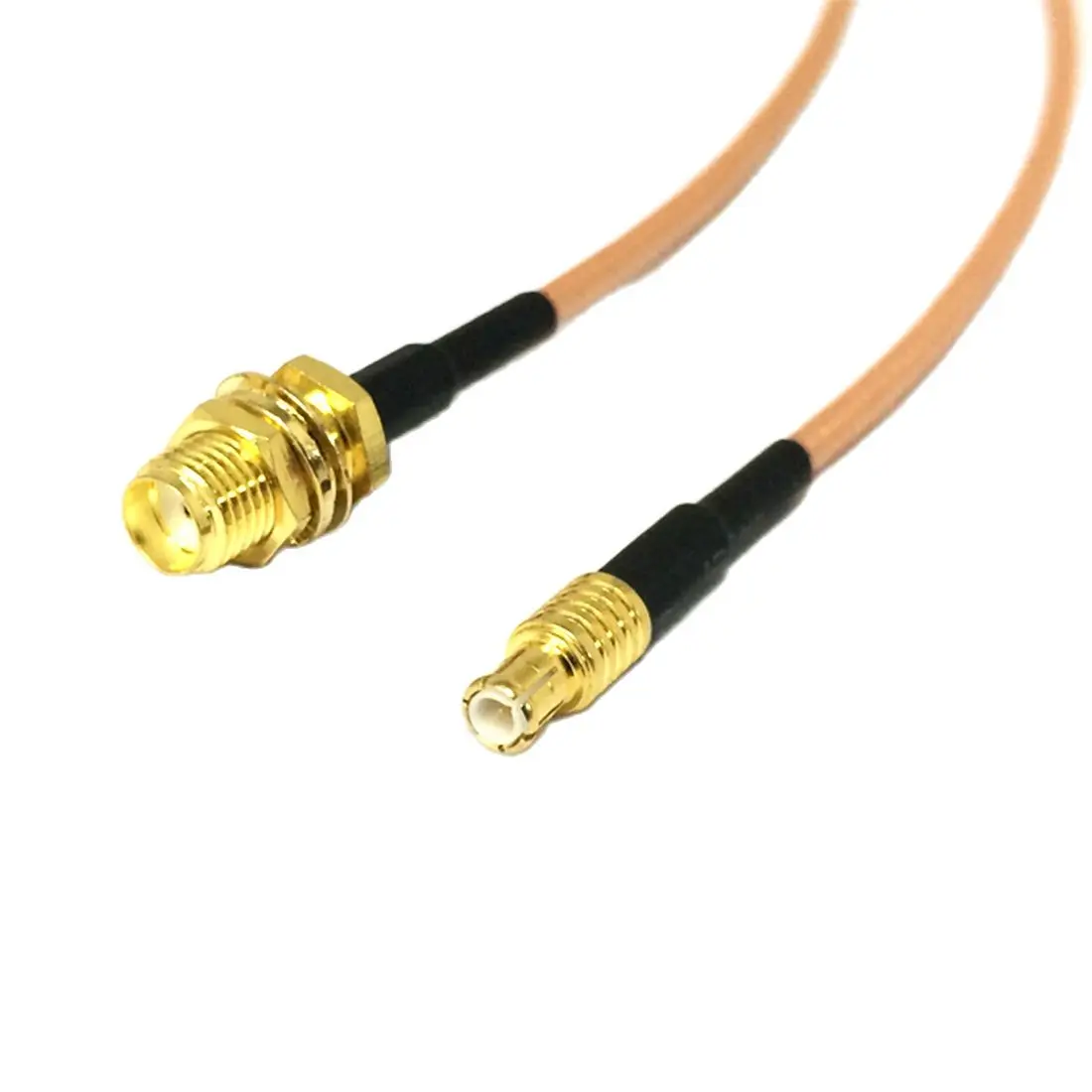 2-Pack MCX Male To Female Extension Cable - RG316 Coaxial Pigtail 1 Meter Length