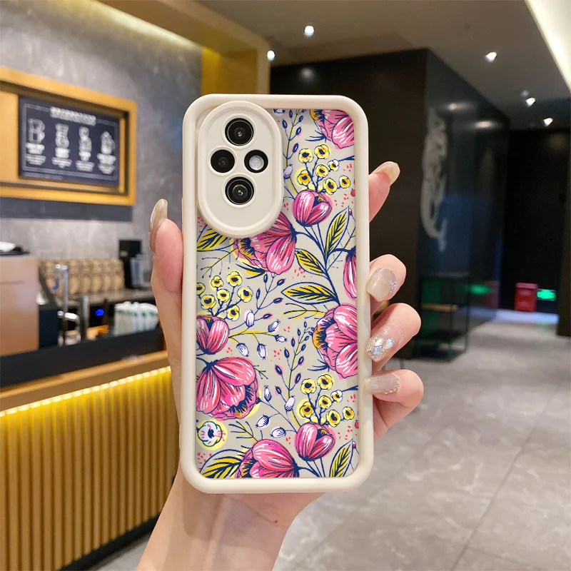 Elegant Floral Soft Silicone Shockproof Phone Case