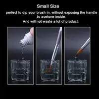 Nail Art Acrylic Liquid Cup Dappen Dish Container Glass Crystal Cups Glassware Tools for Nail Art Design 2